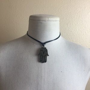 New vintage gold hamsa pendant necklace